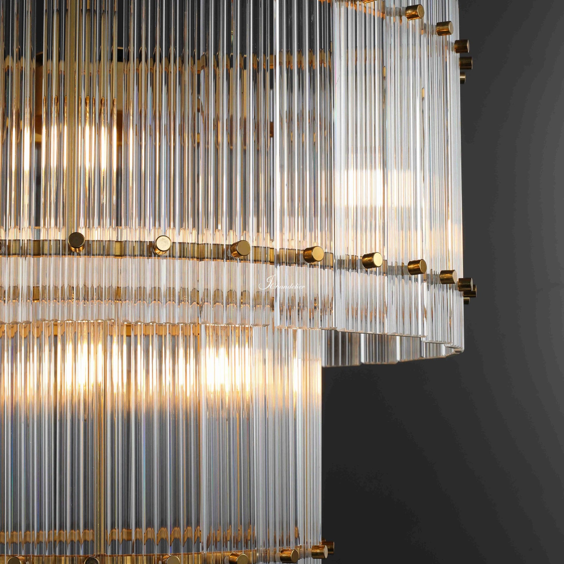 Sun Marcus 2-Tier Round Chandelier 22" - GILDLAMPS