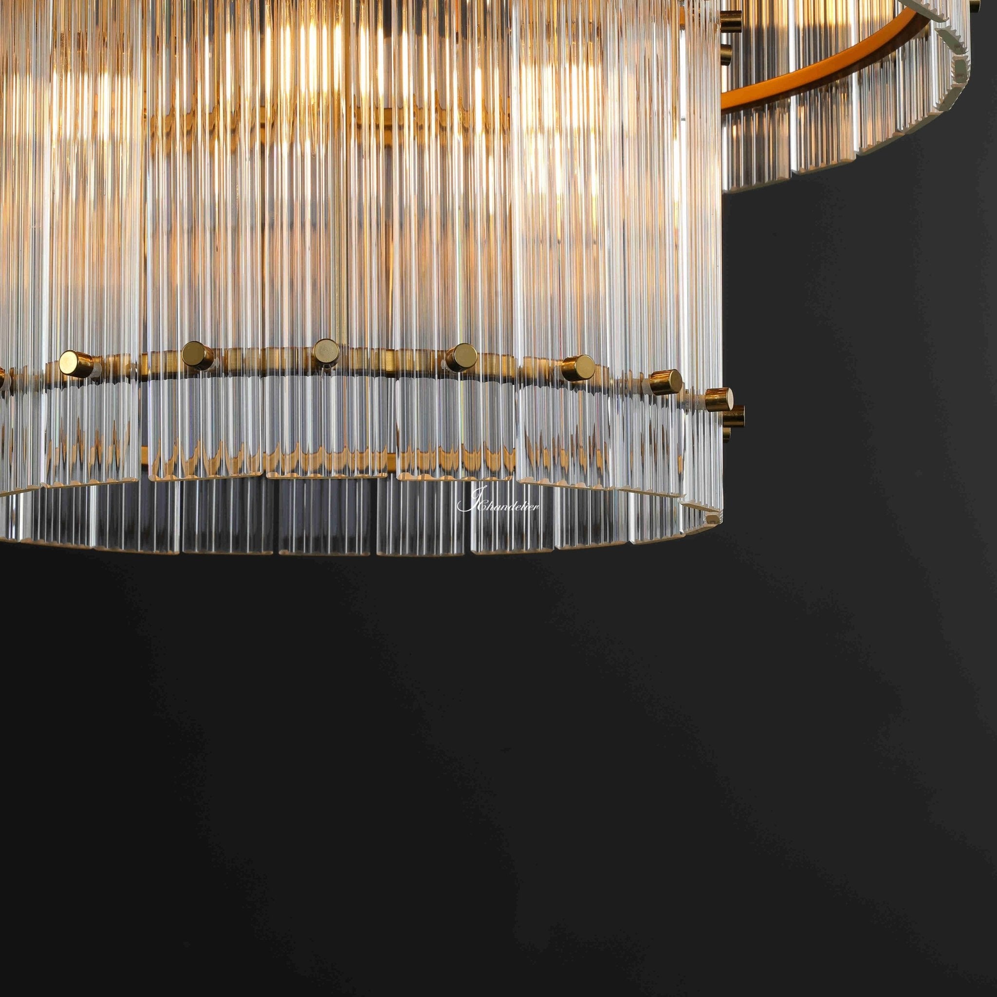Sun Marcus 2-Tier Round Chandelier 22" - GILDLAMPS