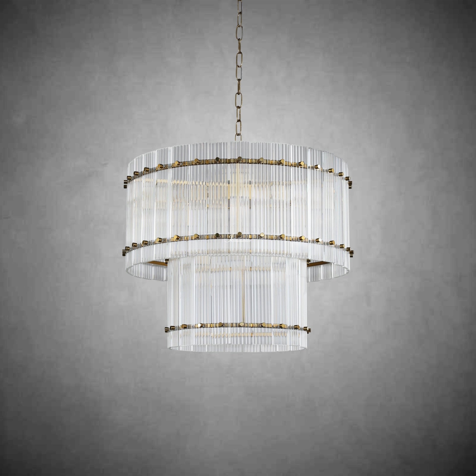 Sun Marcus 2-Tier Round Chandelier 22" - GILDLAMPS