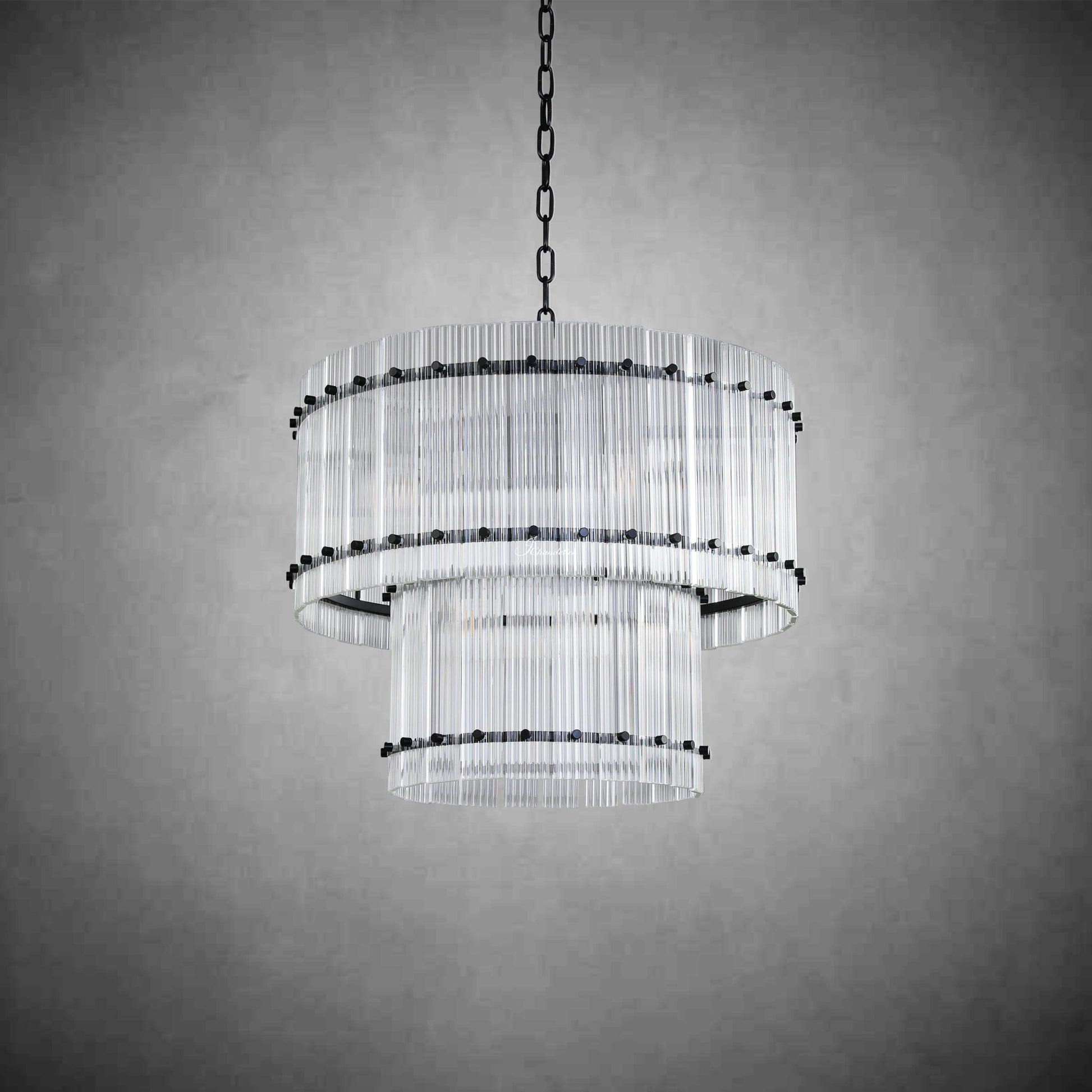 Sun Marcus 2-Tier Round Chandelier 22" - GILDLAMPS