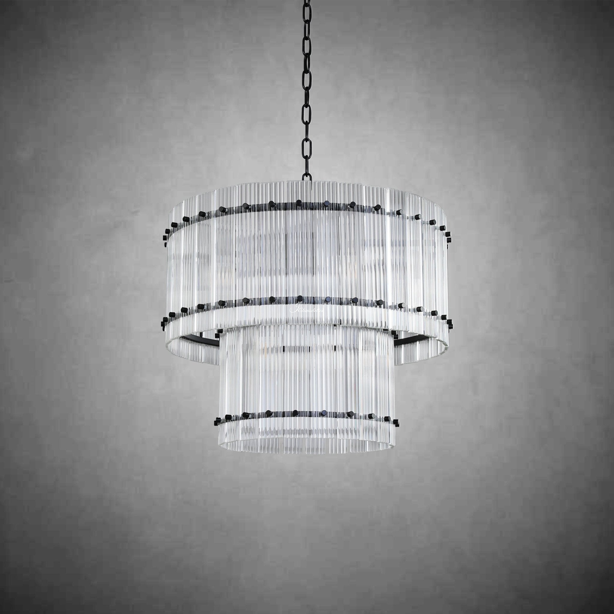 Sun Marcus 2-Tier Round Chandelier 22" - GILDLAMPS