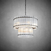 Sun Marcus 2-Tier Round Chandelier 37" - GILDLAMPS