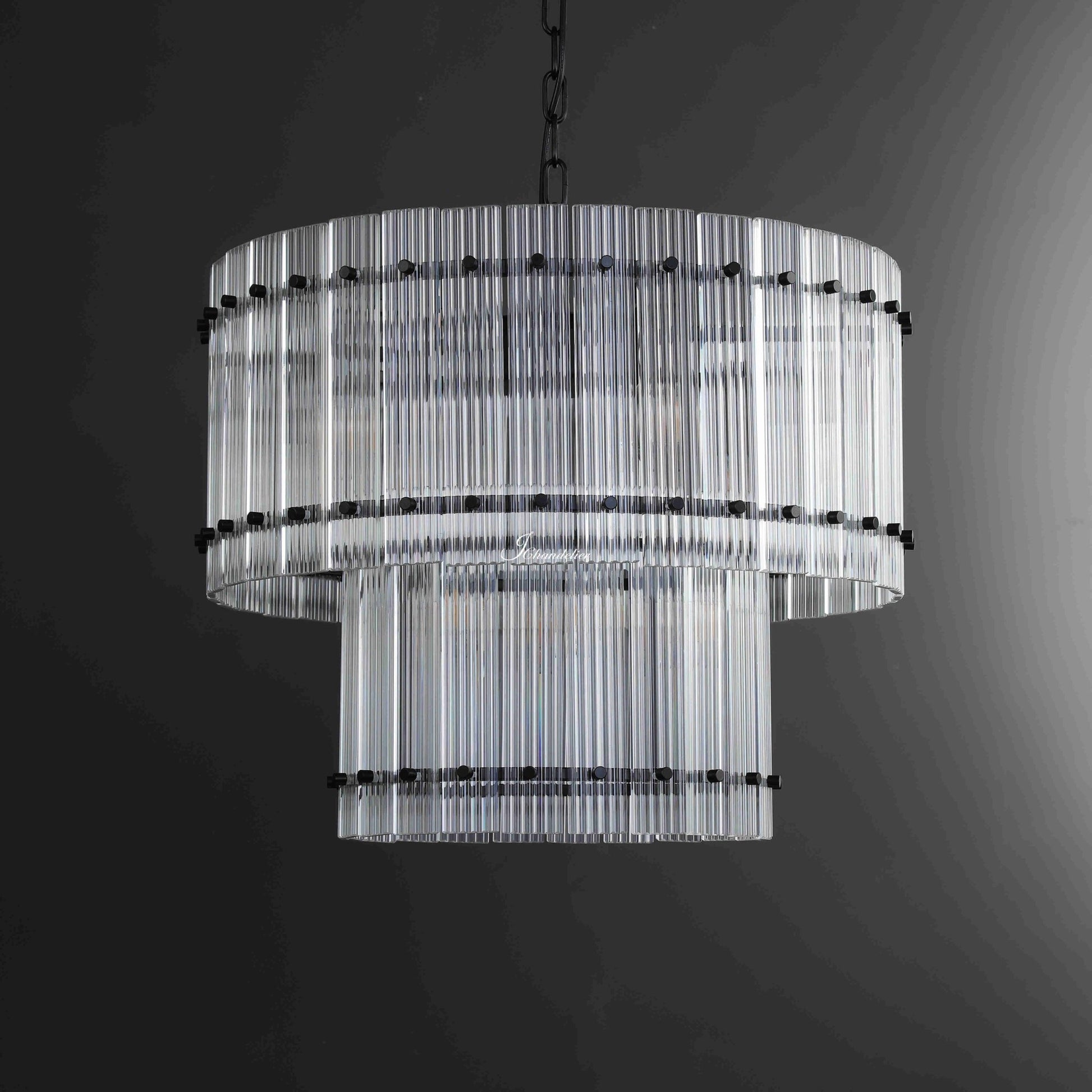 Sun Marcus 2-Tier Round Chandelier 37" - GILDLAMPS