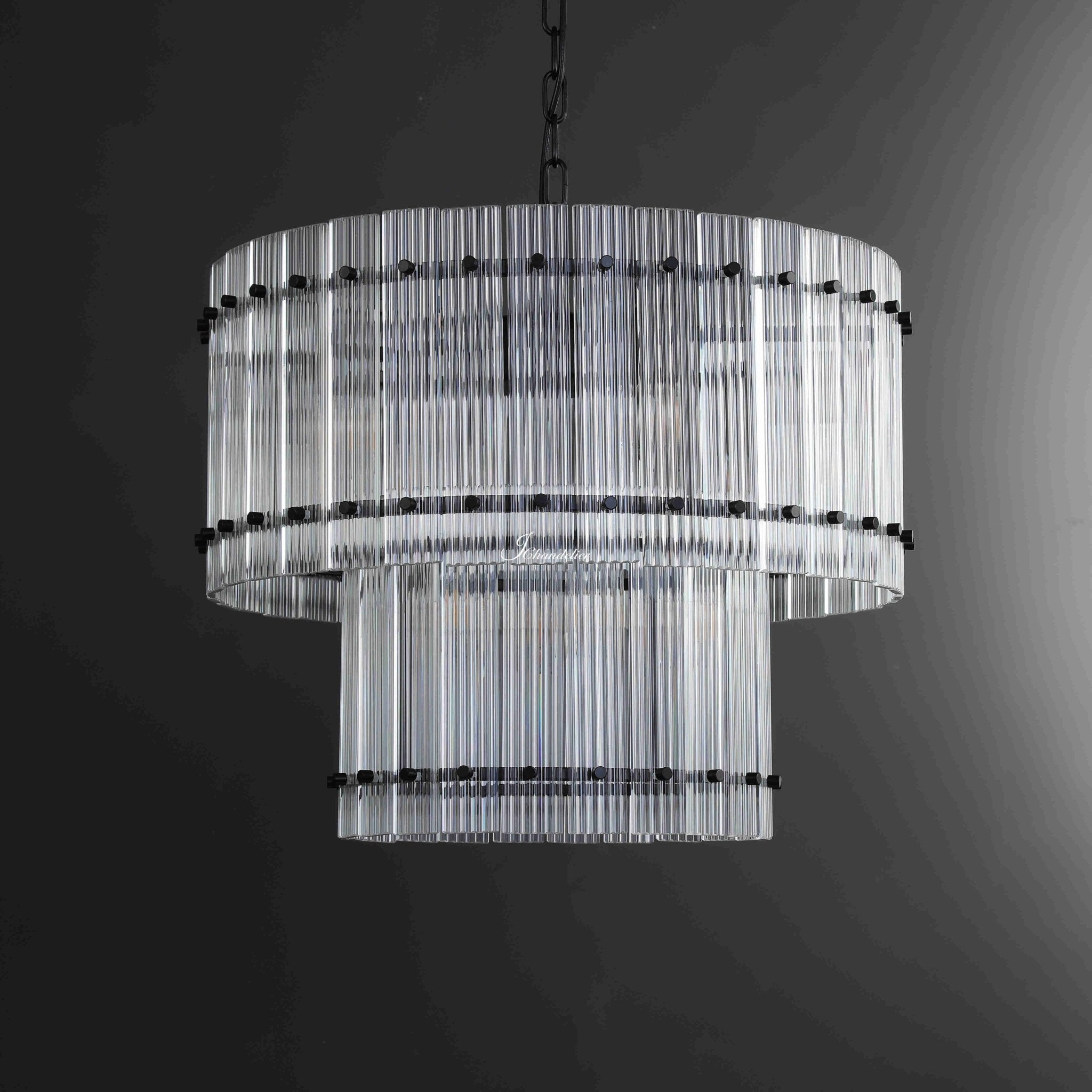 Sun Marcus 2-Tier Round Chandelier 37" - GILDLAMPS