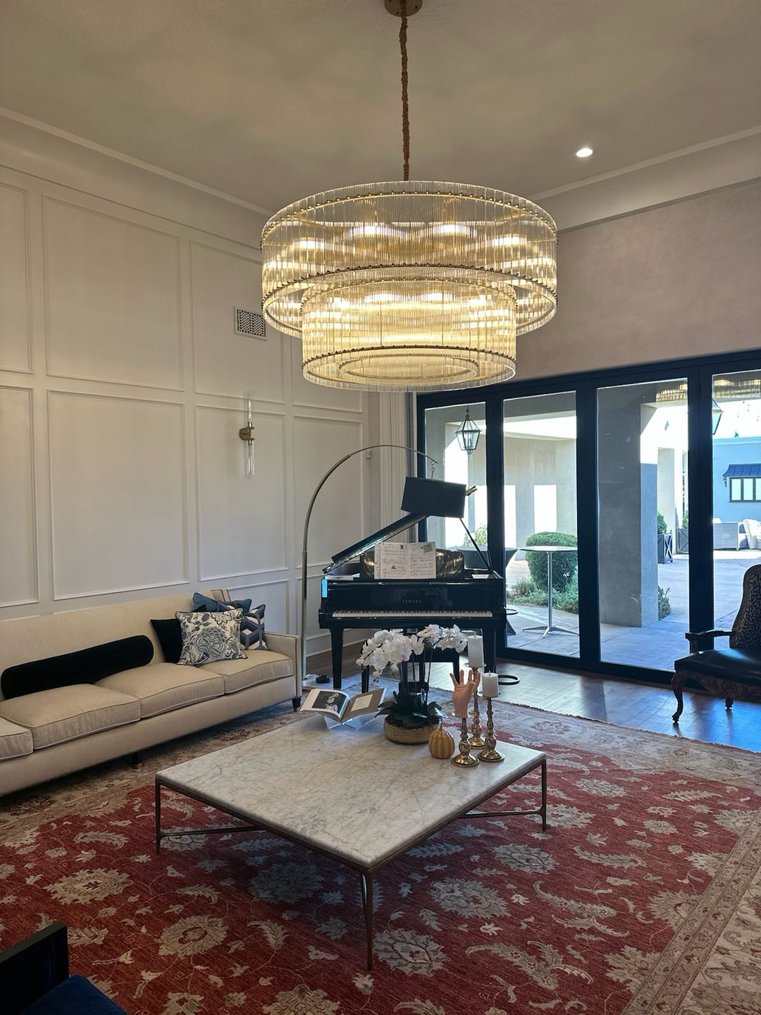 Sun Marcus 2-Tier Round Chandelier 48" - GILDLAMPS