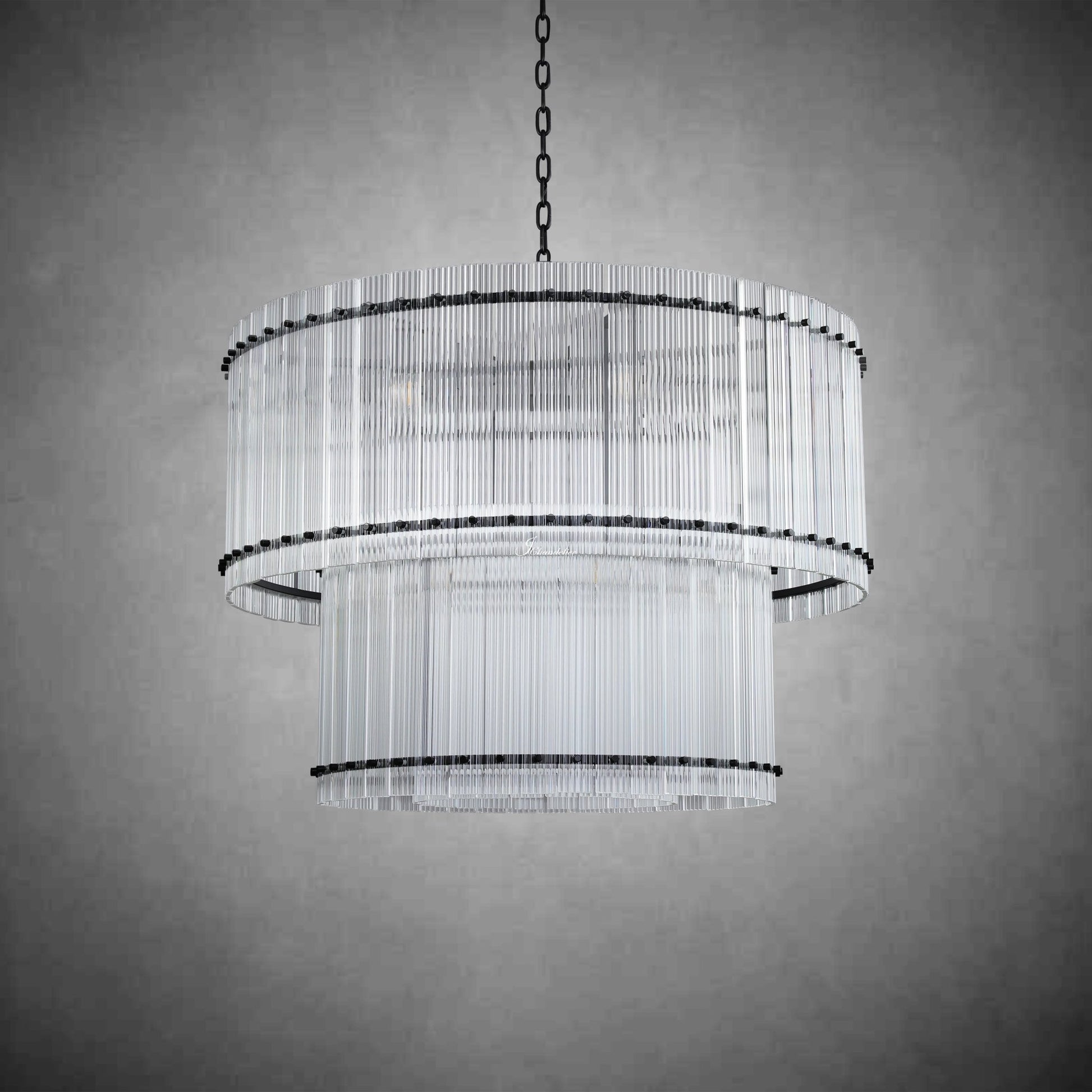 Sun Marcus 2-Tier Round Chandelier 48" - GILDLAMPS