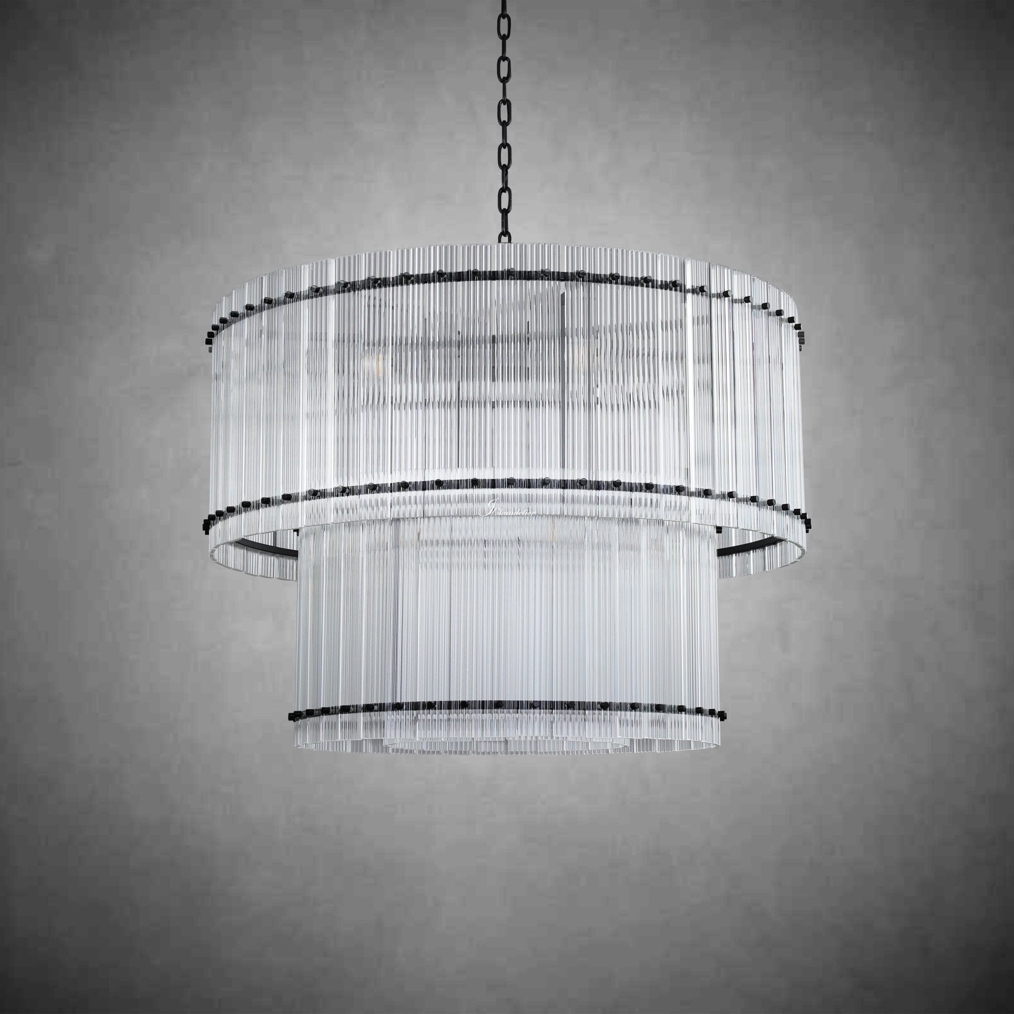 Sun Marcus 2-Tier Round Chandelier 48" - GILDLAMPS