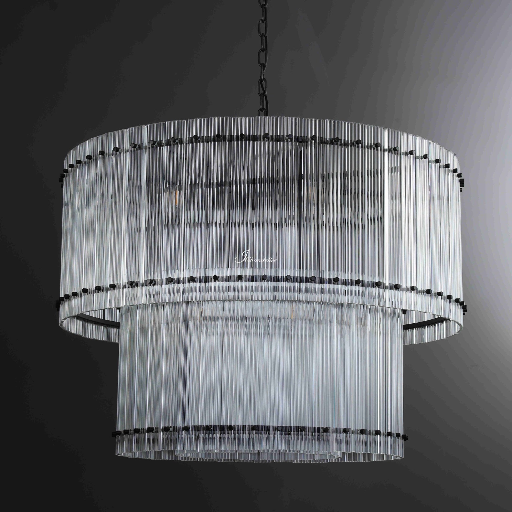 Sun Marcus 2-Tier Round Chandelier 48" - GILDLAMPS
