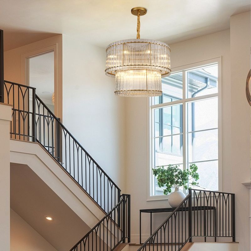 Sun Marcus 2-Tier Round Chandelier 48" - GILDLAMPS