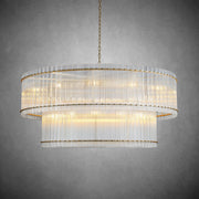 Sun Marcus 2-Tier Round Chandelier 60" - GILDLAMPS