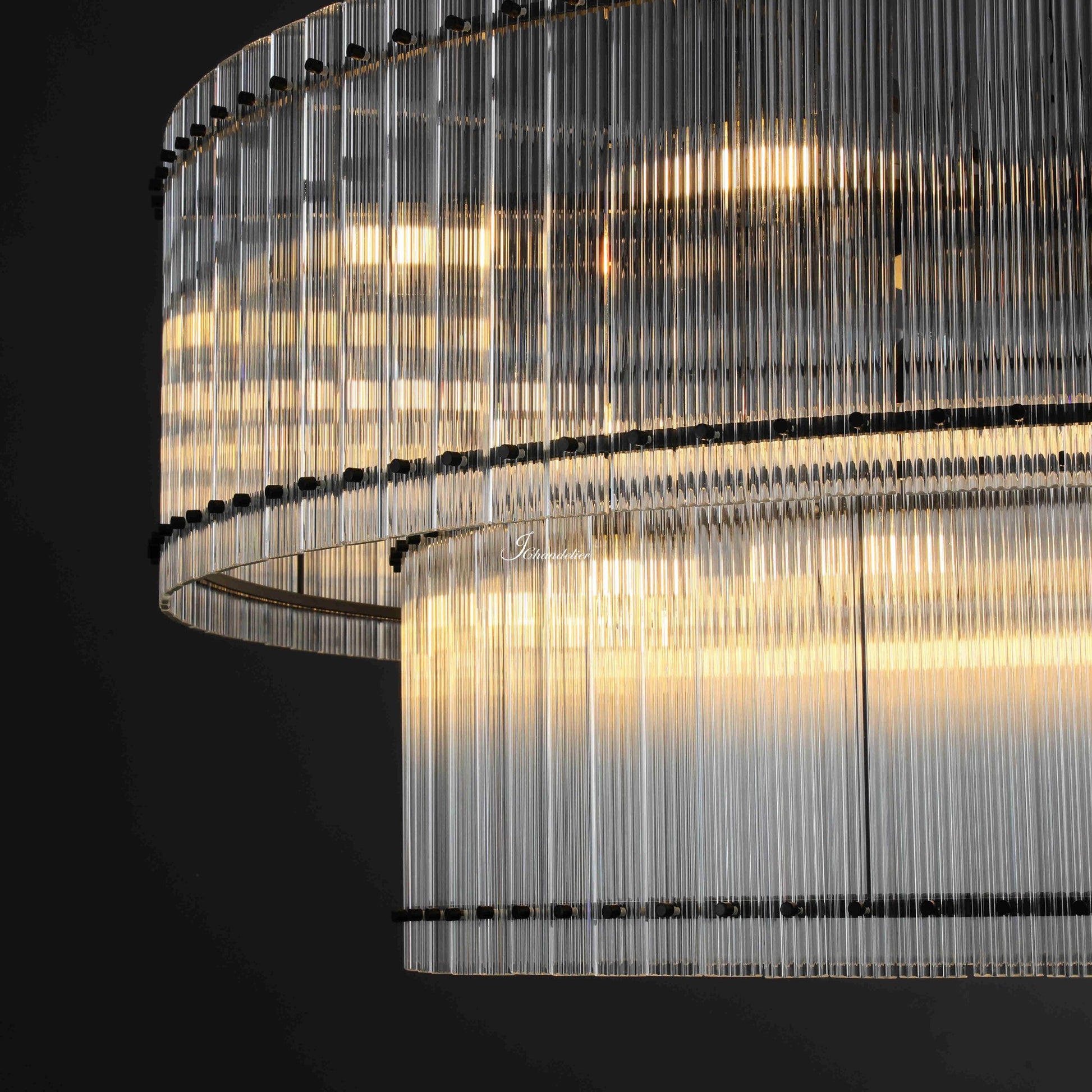 Sun Marcus 2-Tier Round Chandelier 60" - GILDLAMPS