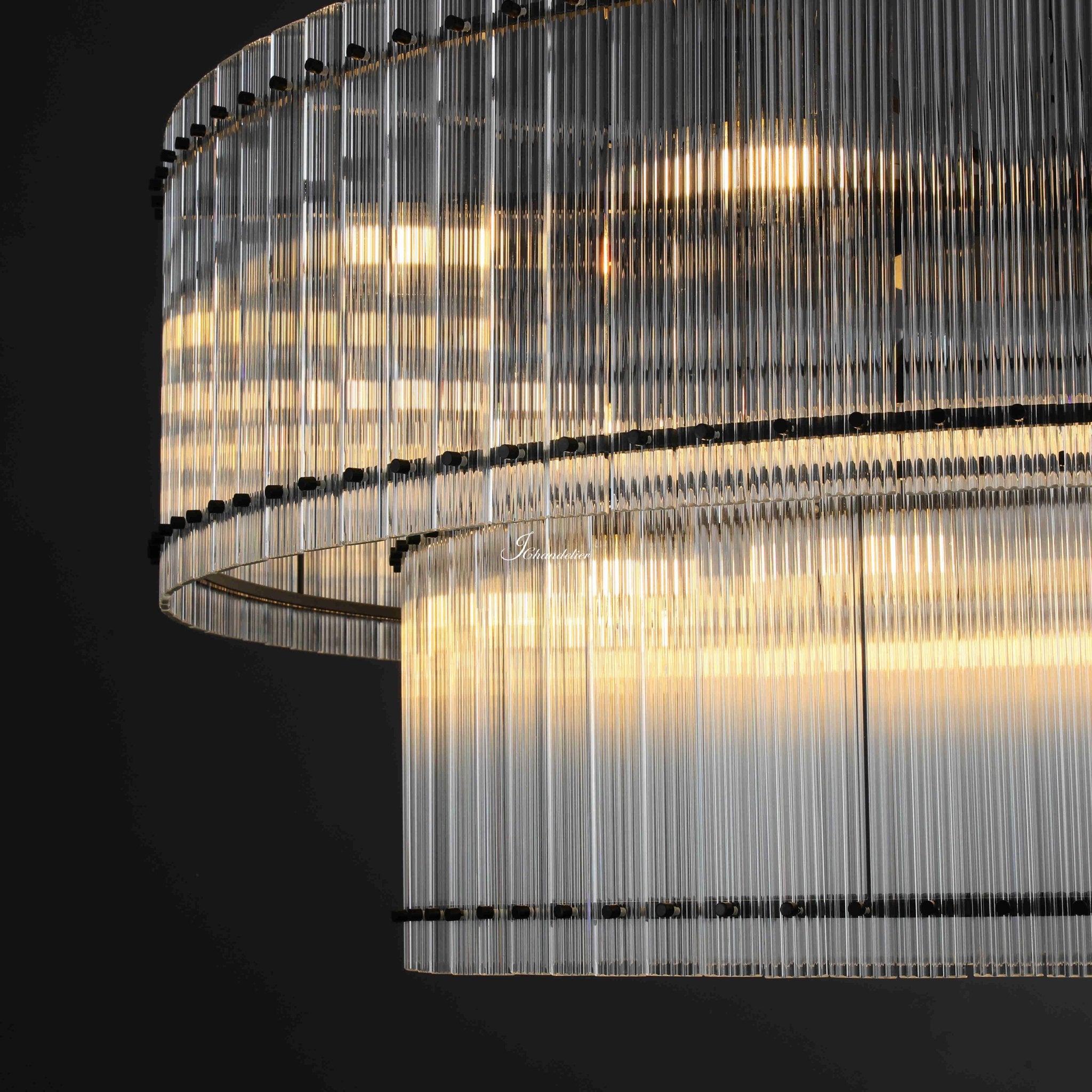 Sun Marcus 2-Tier Round Chandelier 60" - GILDLAMPS