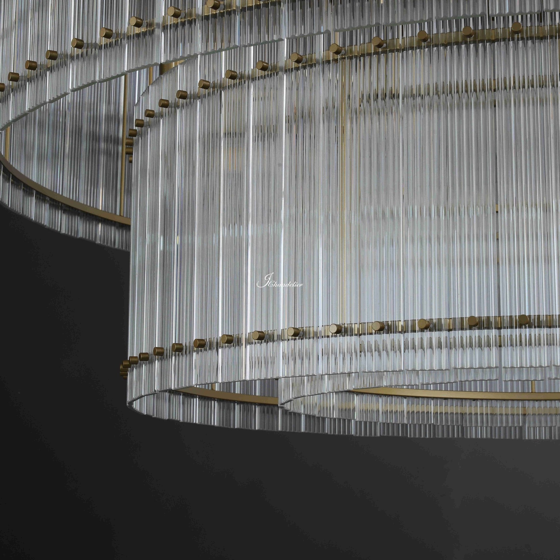 Sun Marcus 2-Tier Round Chandelier 60" - GILDLAMPS