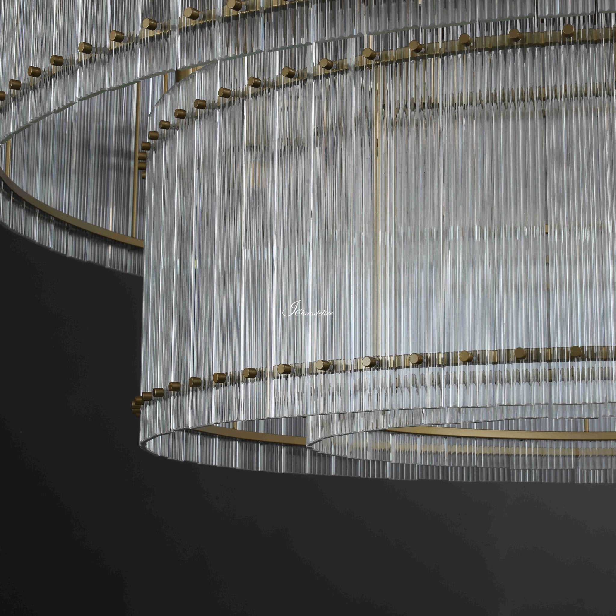 Sun Marcus 2-Tier Round Chandelier 60" - GILDLAMPS