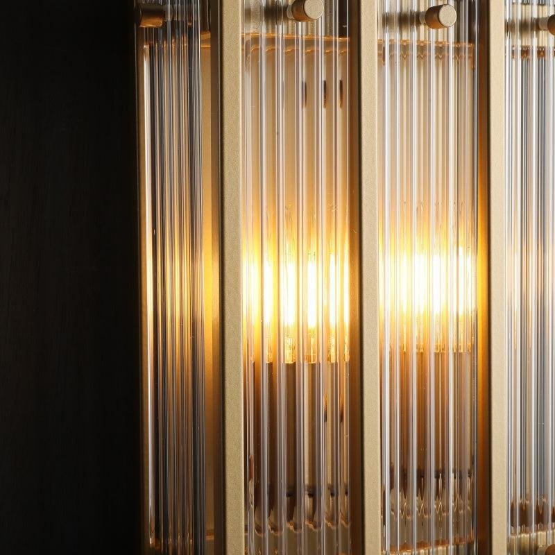 Sun Marcus Glass Rectangular Wall Sconce - GILDLAMPS