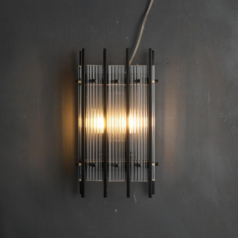 Sun Marcus Glass Rectangular Wall Sconce - GILDLAMPS