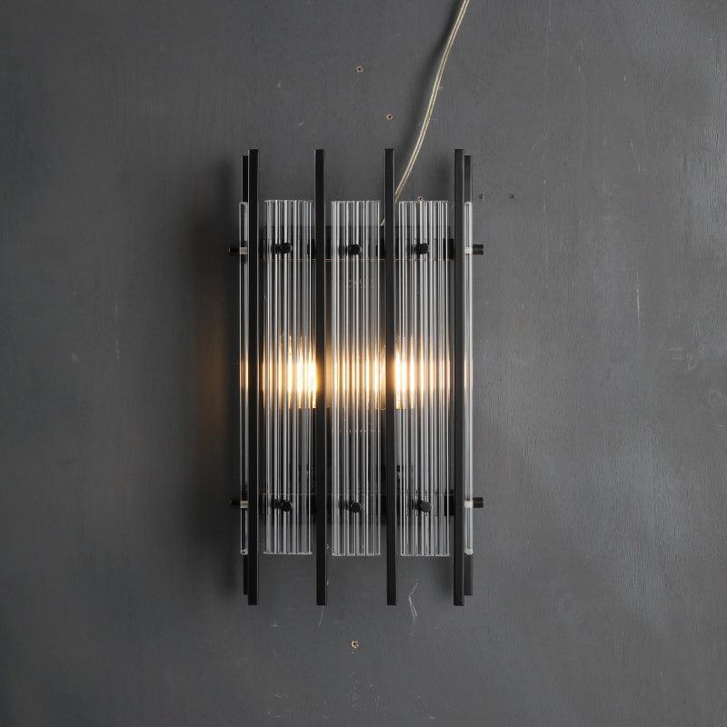 Sun Marcus Glass Rectangular Wall Sconce - GILDLAMPS