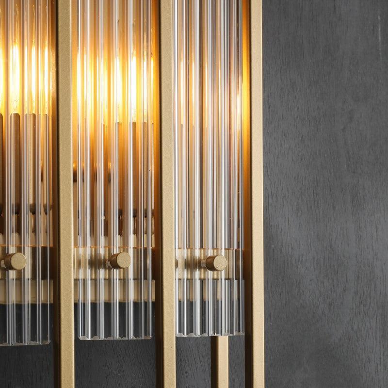 Sun Marcus Glass Rectangular Wall Sconce - GILDLAMPS