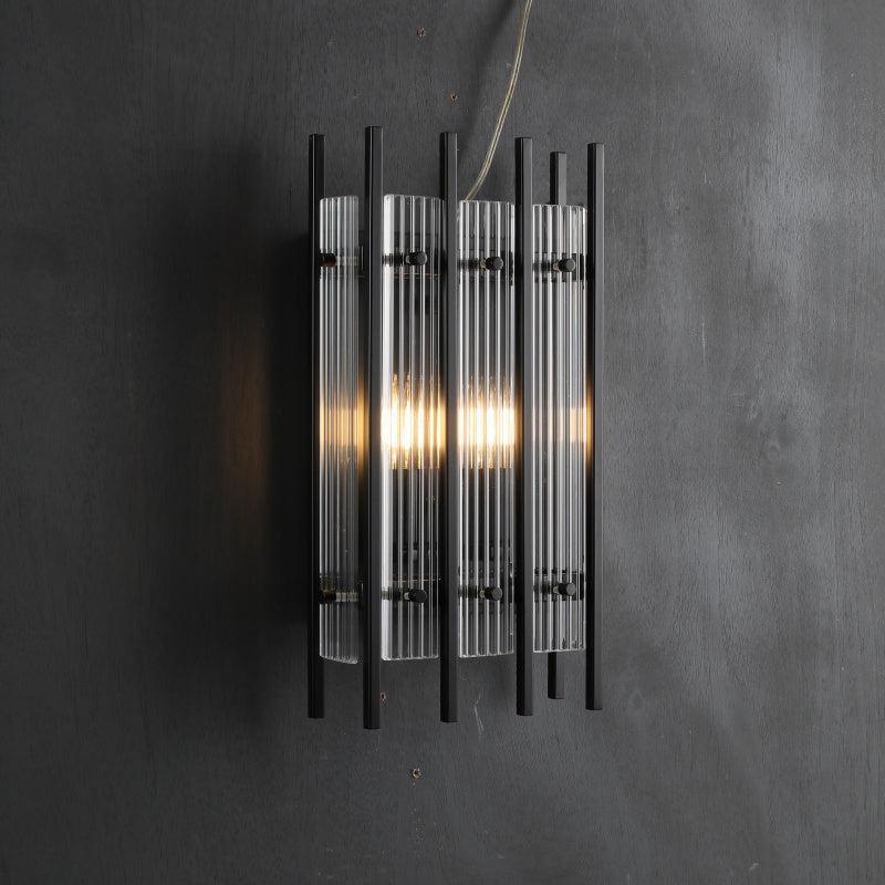 Sun Marcus Glass Rectangular Wall Sconce - GILDLAMPS