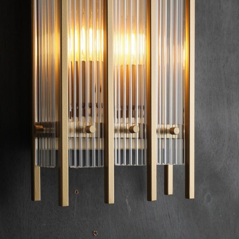 Sun Marcus Glass Rectangular Wall Sconce - GILDLAMPS