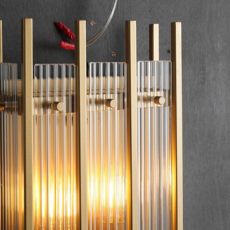 Sun Marcus Glass Rectangular Wall Sconce - GILDLAMPS