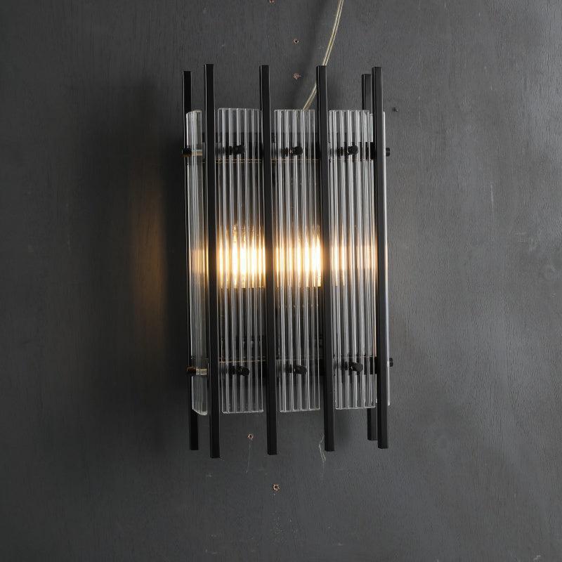 Sun Marcus Glass Rectangular Wall Sconce - GILDLAMPS