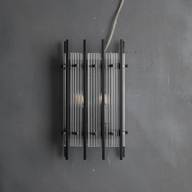 Sun Marcus Glass Rectangular Wall Sconce - GILDLAMPS
