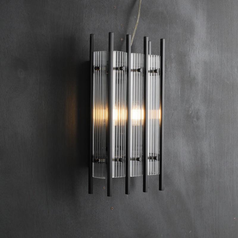 Sun Marcus Glass Rectangular Wall Sconce - GILDLAMPS