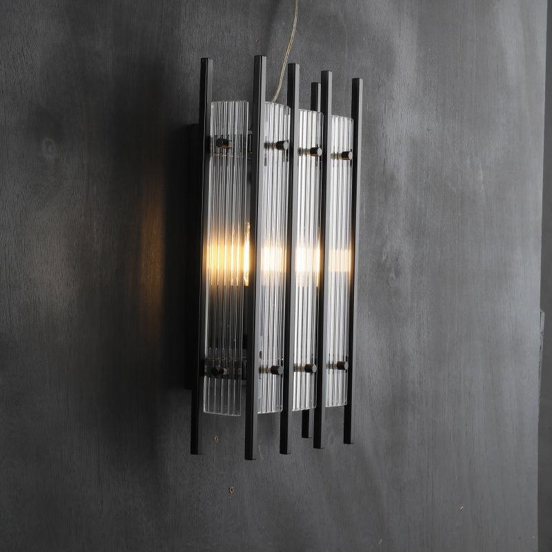 Sun Marcus Glass Rectangular Wall Sconce - GILDLAMPS