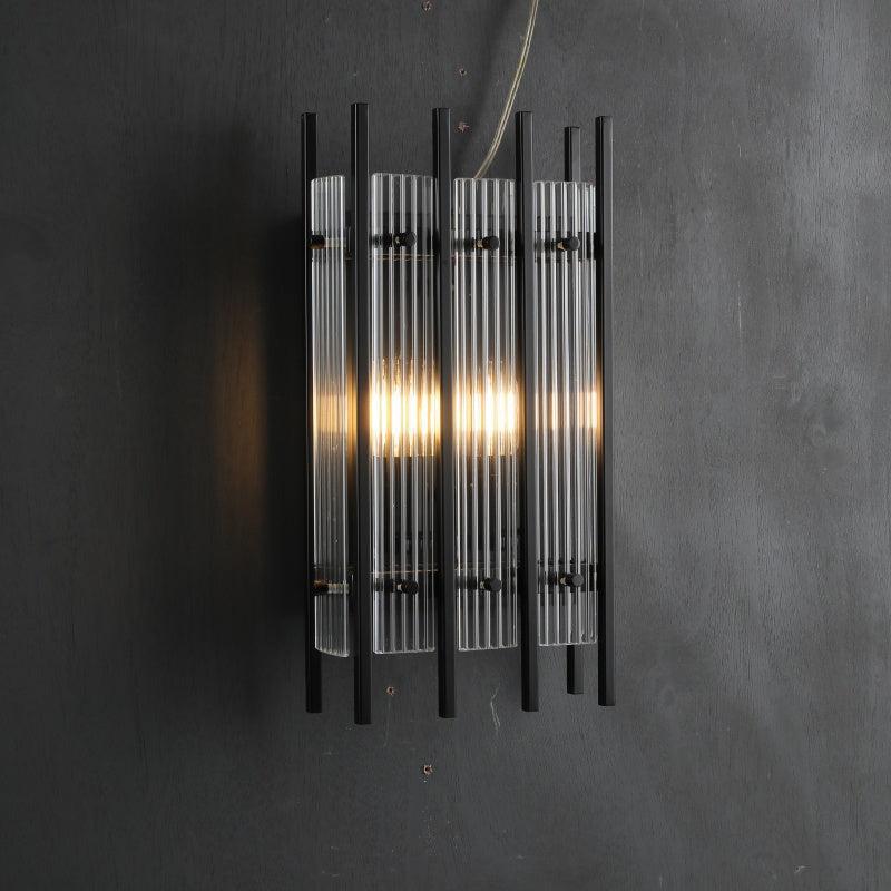 Sun Marcus Glass Rectangular Wall Sconce - GILDLAMPS