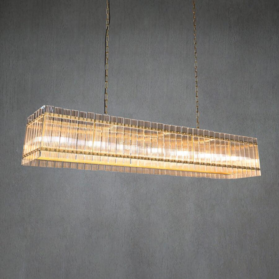 Sun Marcus Recatangular Chandelier 54"72" - GILDLAMPS