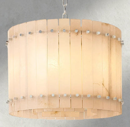 Sun Merca Alabaster Round Chandelier 22", 37", 48", 60" - GILDLAMPS
