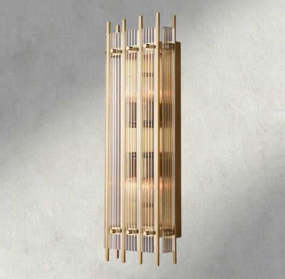Sun Merca Grand Rectangular Sconce - GILDLAMPS