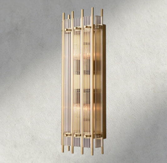 Sun Merca Grand Rectangular Sconce - GILDLAMPS
