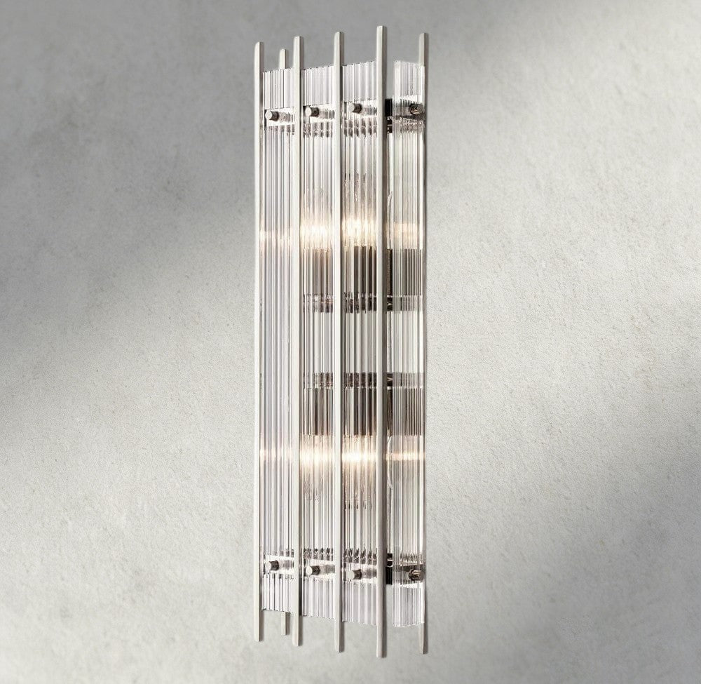 Sun Merca Grand Rectangular Sconce - GILDLAMPS