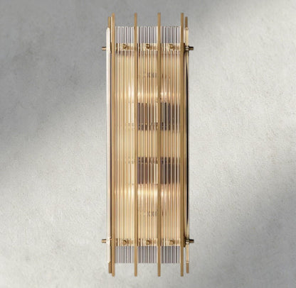 Sun Merca Grand Rectangular Sconce - GILDLAMPS