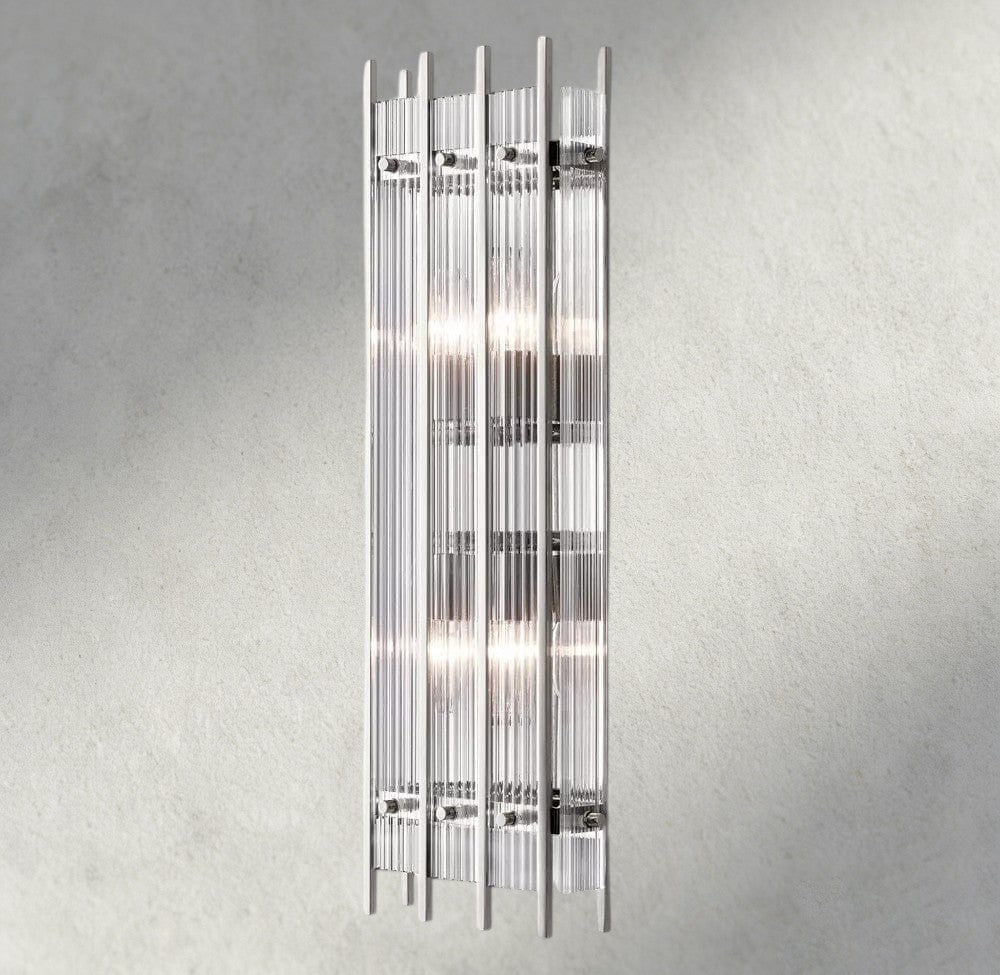 Sun Merca Grand Rectangular Sconce - GILDLAMPS
