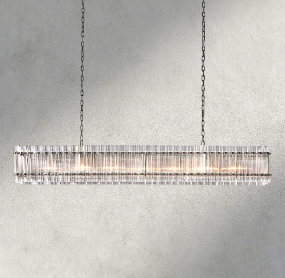 Sun Merca Rectangular Chandelier 54", 72" - GILDLAMPS