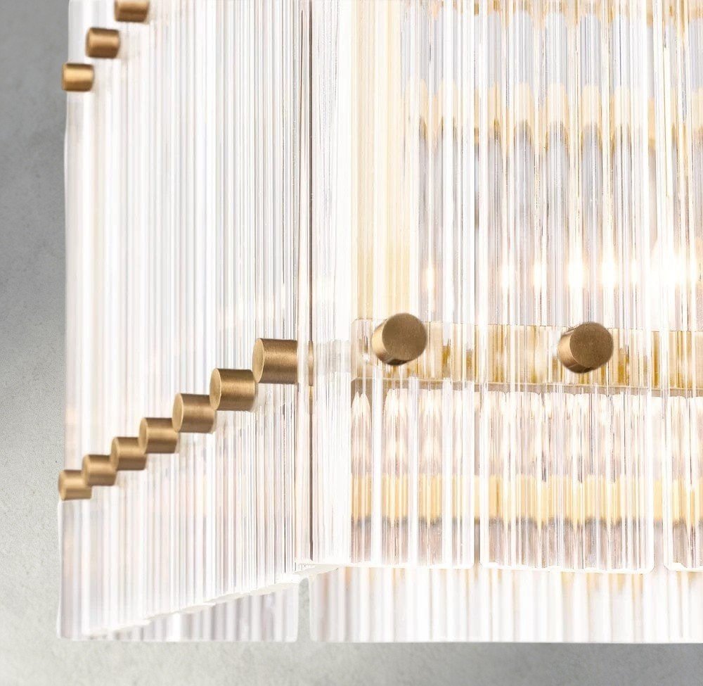 Sun Merca Rectangular Chandelier 54", 72" - GILDLAMPS