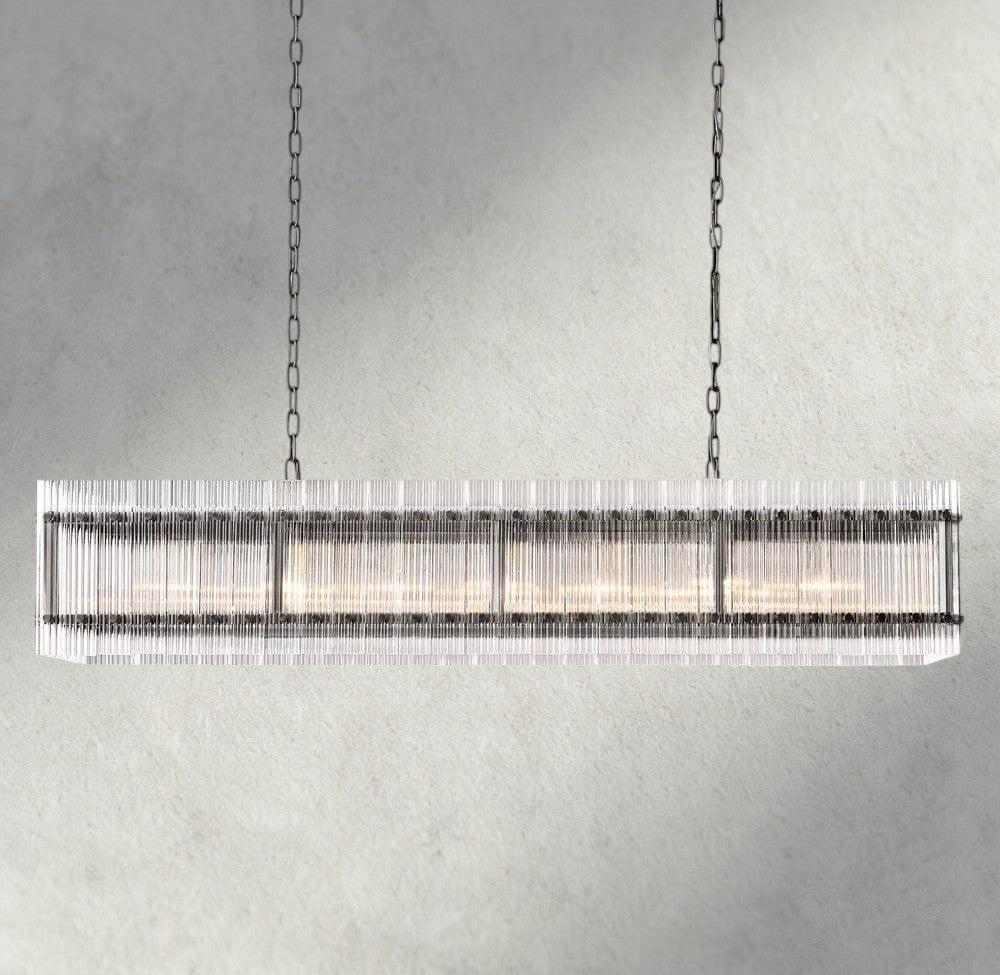 Sun Merca Rectangular Chandelier 54", 72" - GILDLAMPS