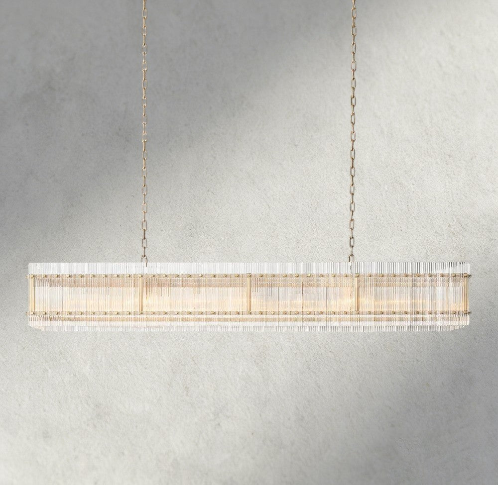Sun Merca Rectangular Chandelier 54", 72" - GILDLAMPS