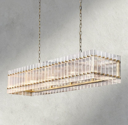 Sun Merca Rectangular Chandelier 54", 72" - GILDLAMPS