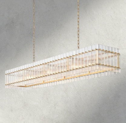 Sun Merca Rectangular Chandelier 54", 72" - GILDLAMPS