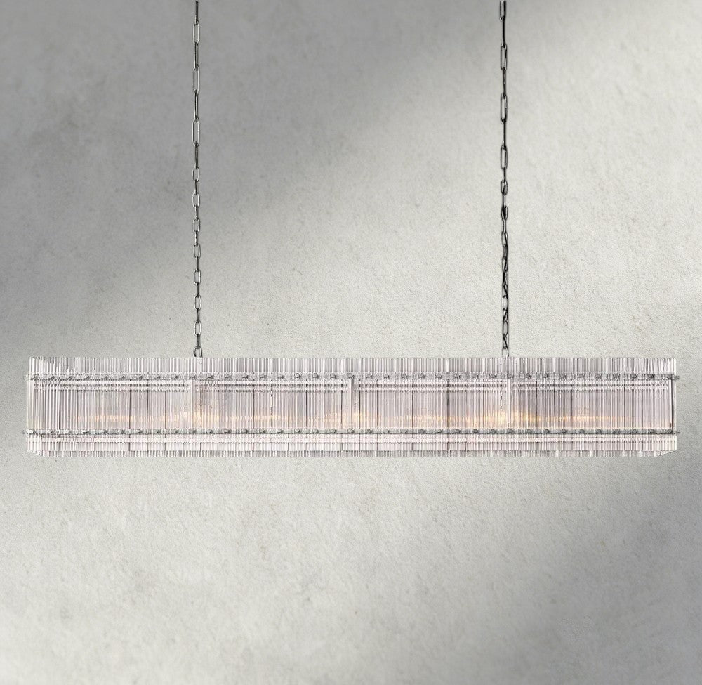 Sun Merca Rectangular Chandelier 54", 72" - GILDLAMPS