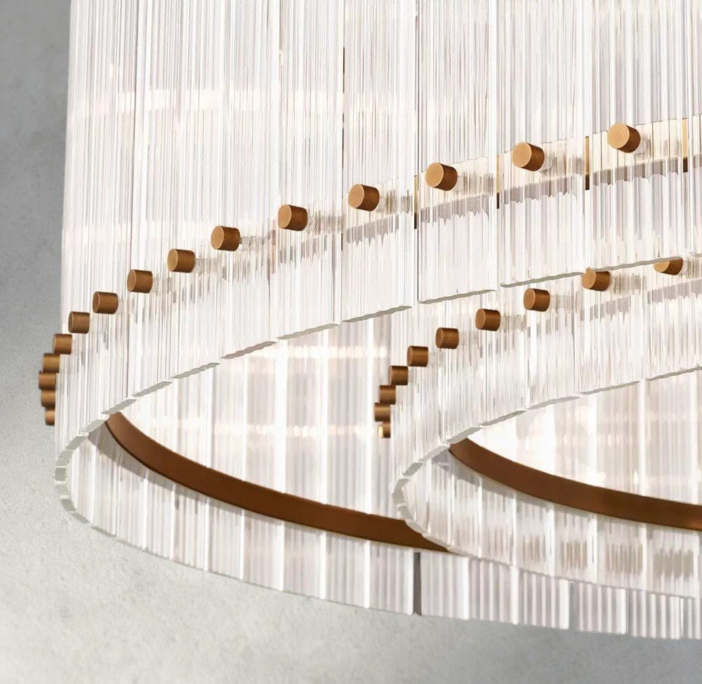Sun Merca Round Chandelier 22", 37", 48", 60" - GILDLAMPS