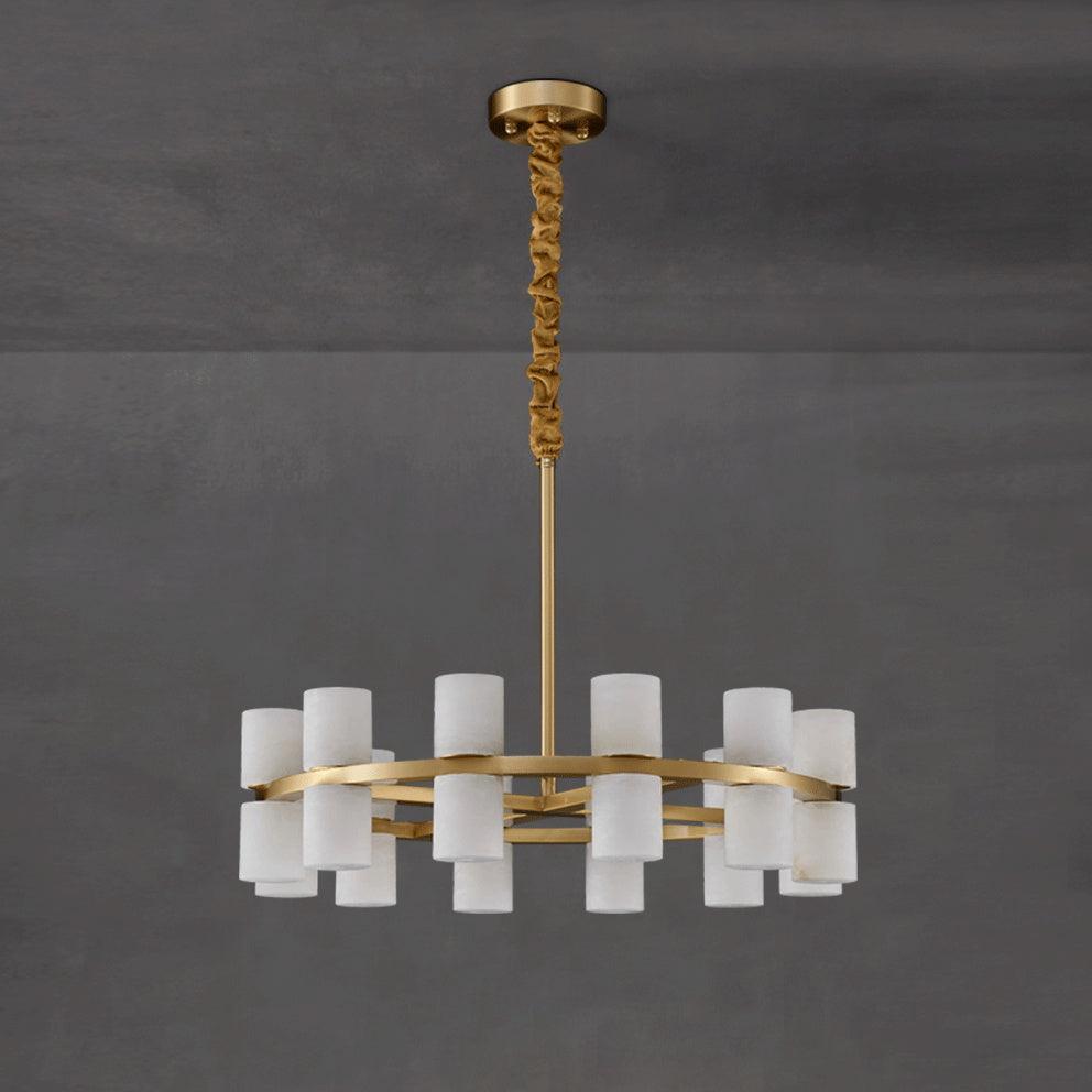 Tabitha Alabaster Chandelier - GILDLAMPS