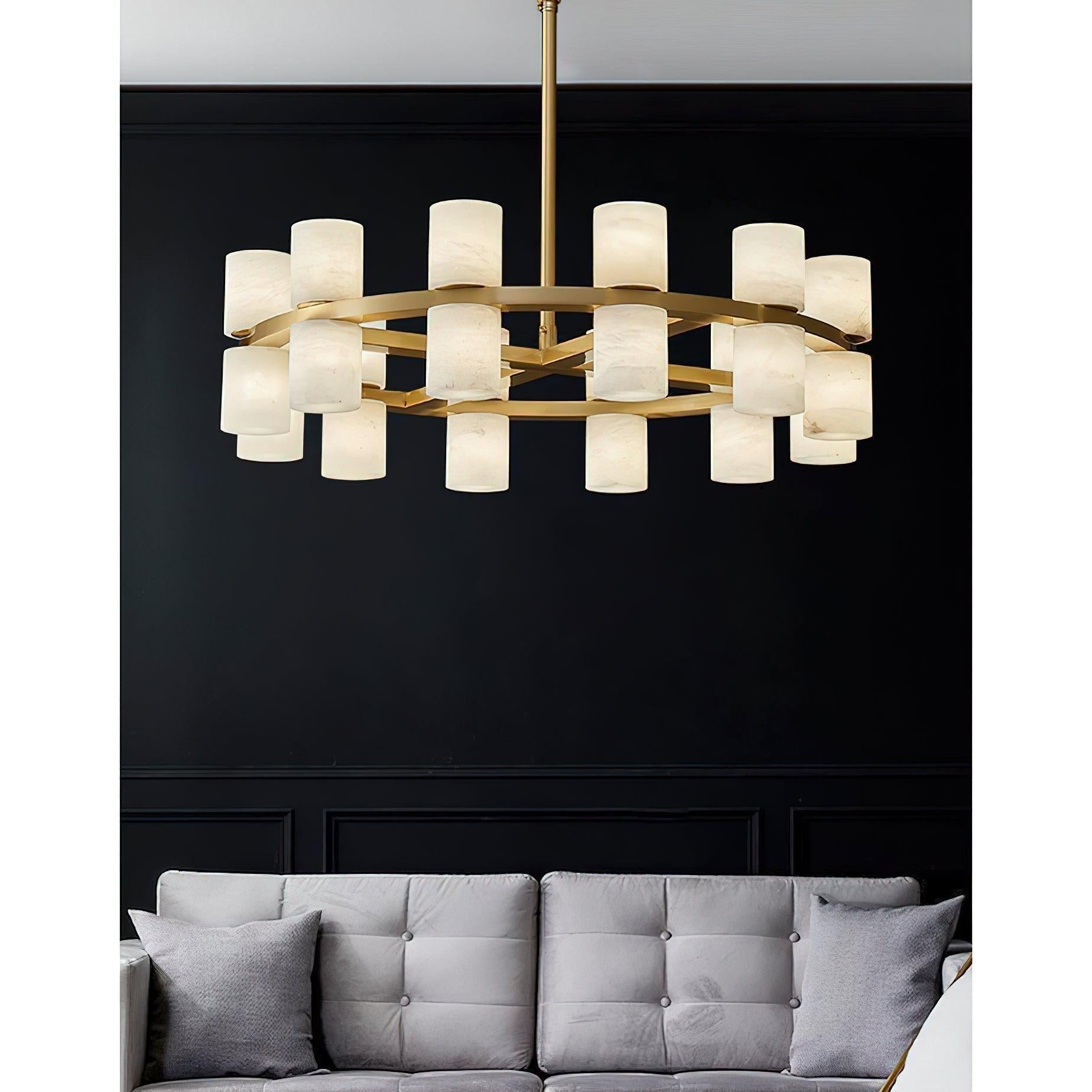 Tabitha Alabaster Chandelier - GILDLAMPS