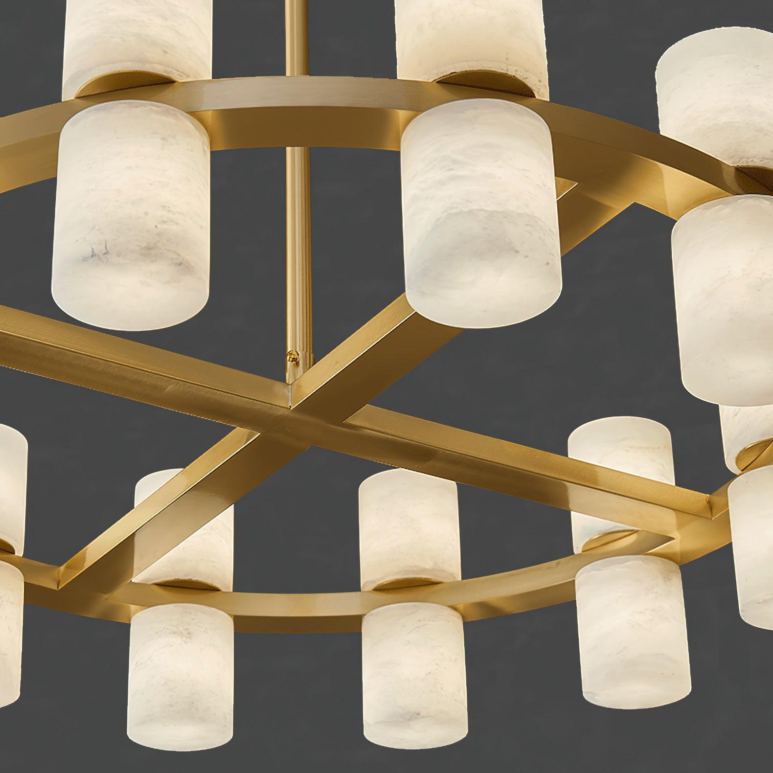 Tabitha Alabaster Chandelier - GILDLAMPS