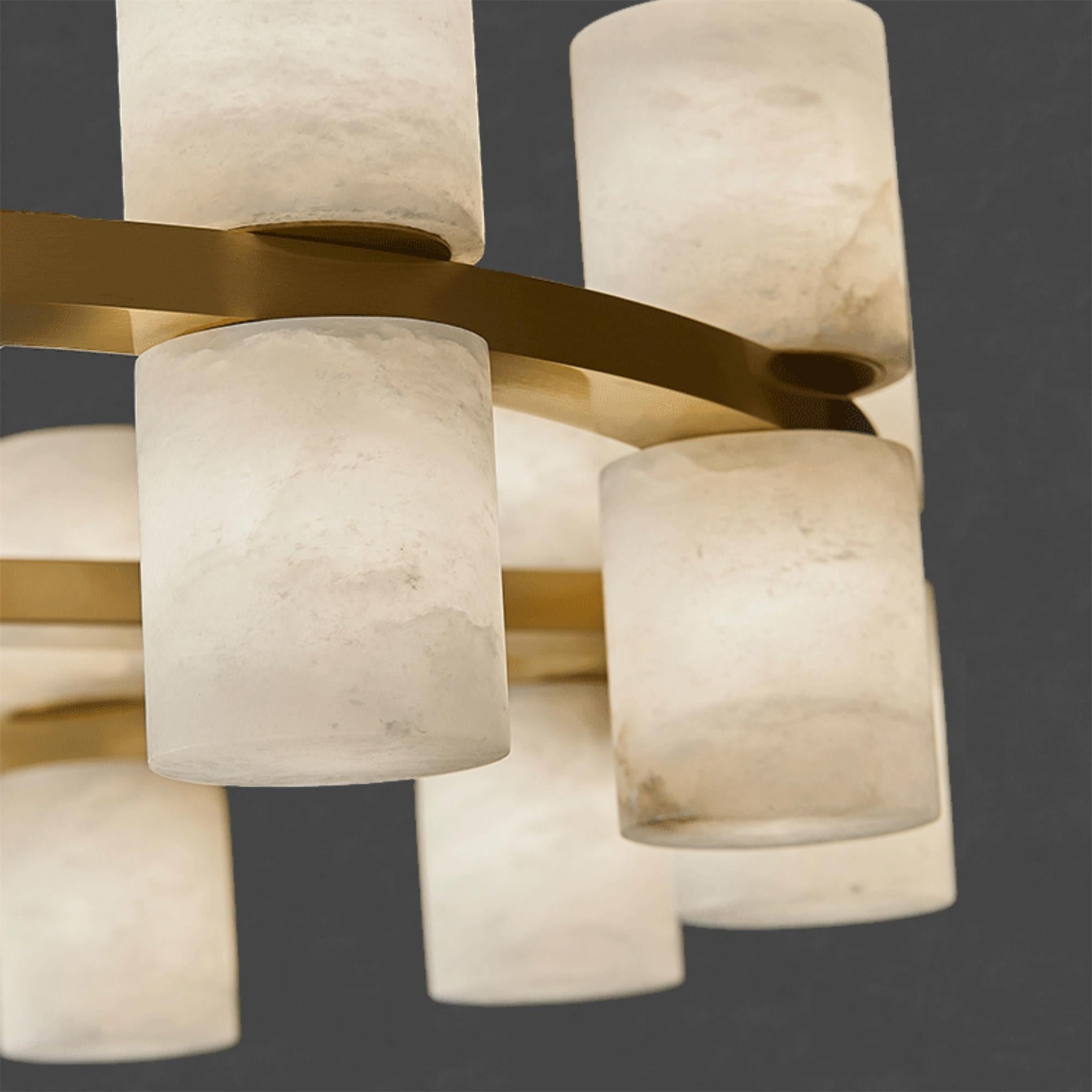 Tabitha Alabaster Chandelier - GILDLAMPS