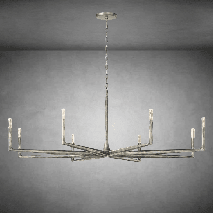 Thaddeas Forged Round Chandelier 36" 48” 60” 72” - GILDLAMPS